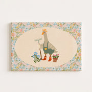 Gardening Goose Vintage – Nursery & Kids Canvas Wall Art