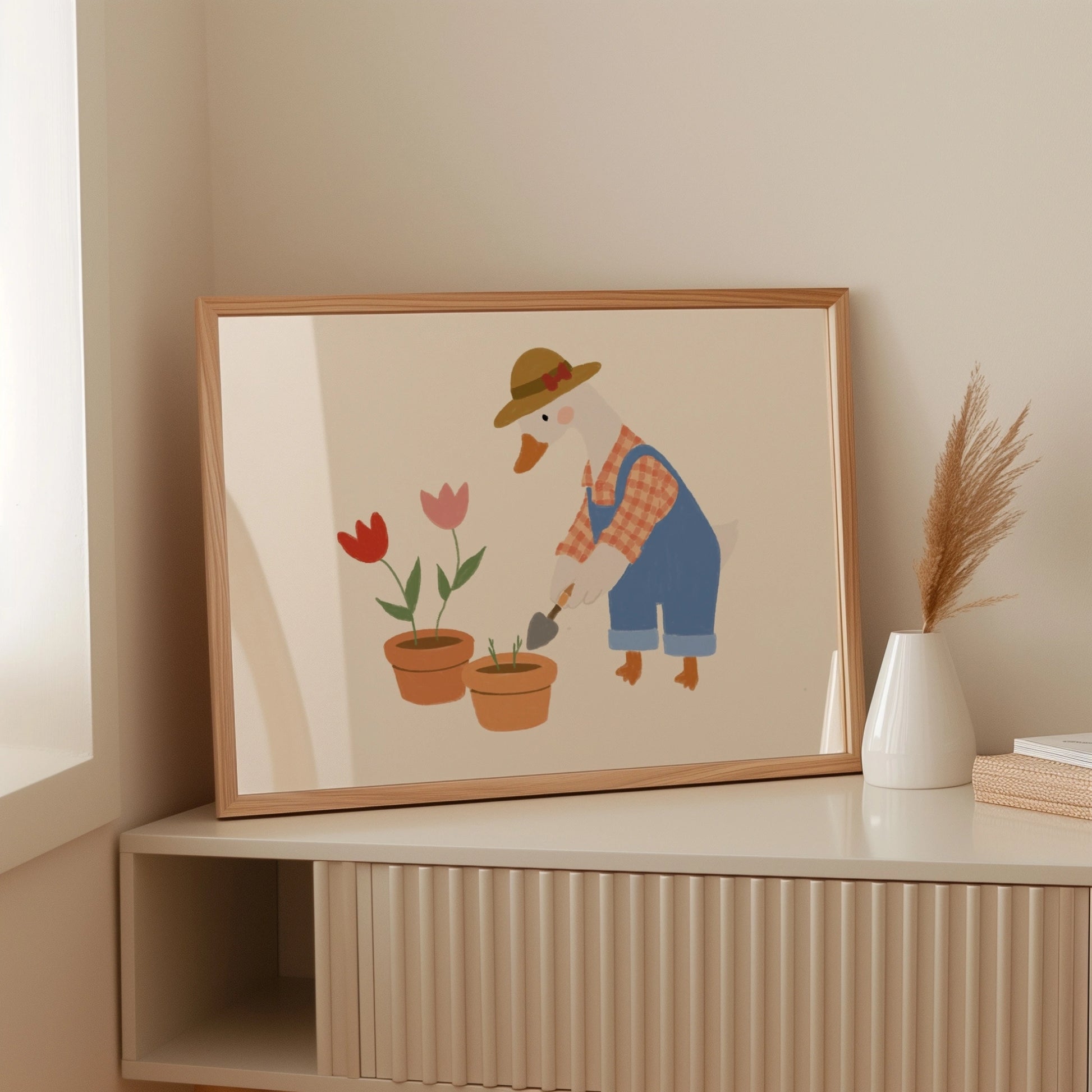 Stampa Oca giardiniera per cameretta