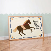 Dream Big Little One Horse – Affiche pour enfant