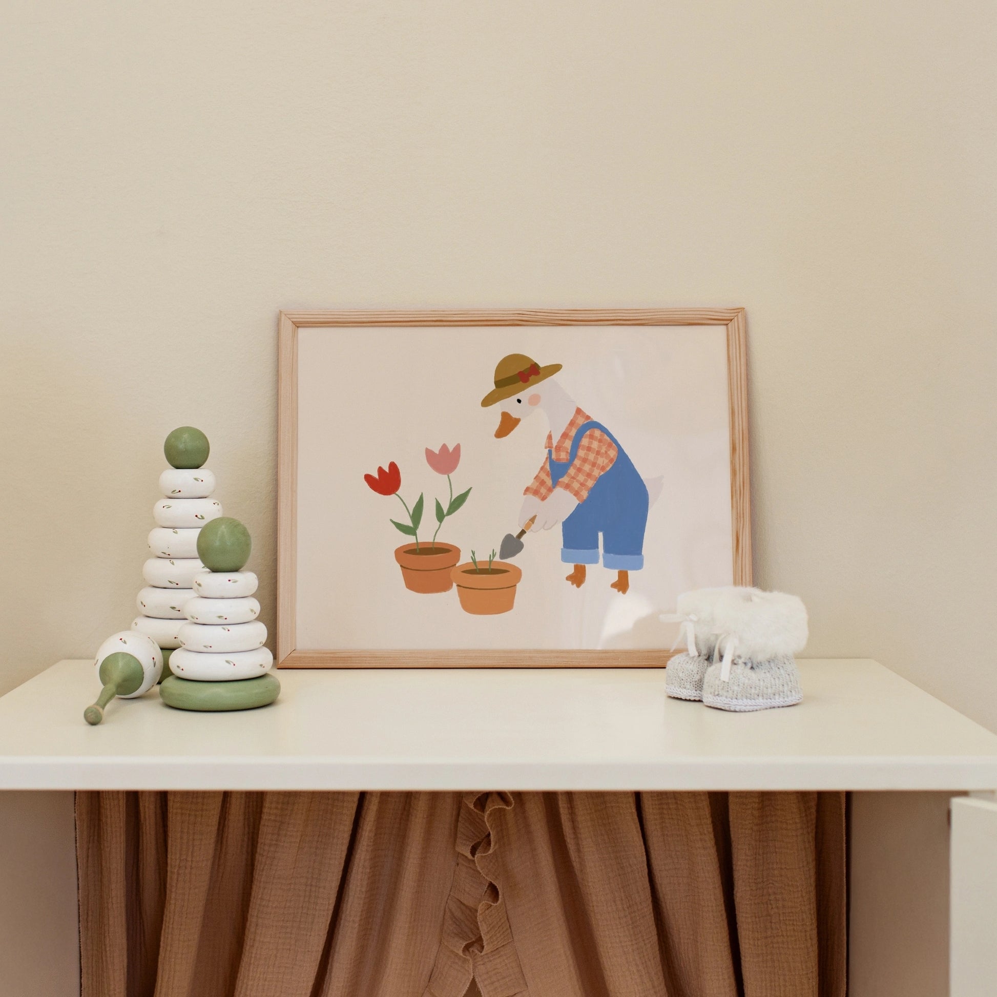 Stampa Oca giardiniera per cameretta