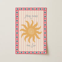 Pink Striped Sunshine Artwork