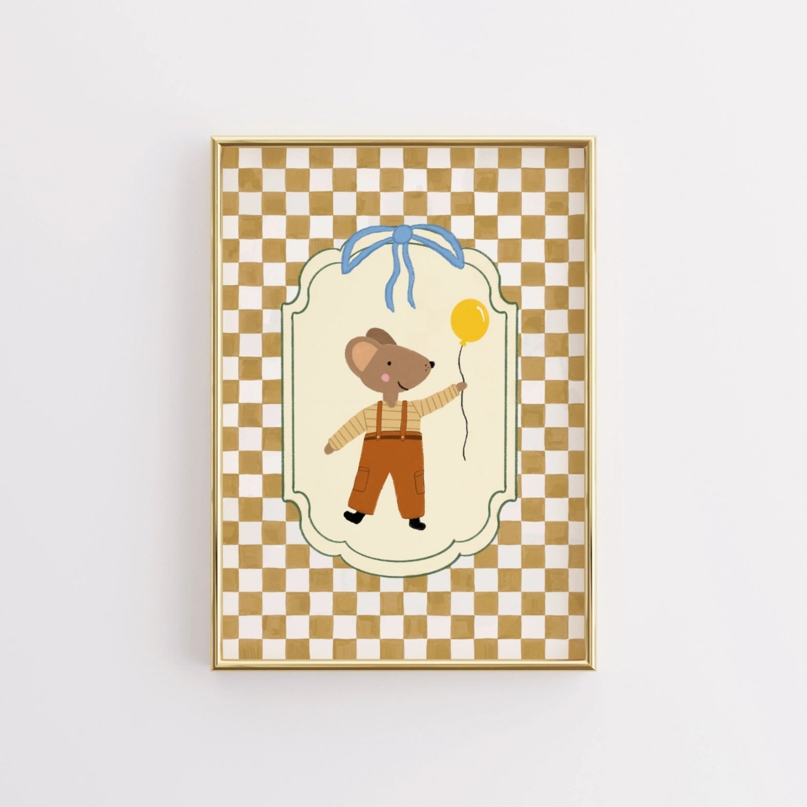 Illustration vintage d'animaux pour chambre d'enfant