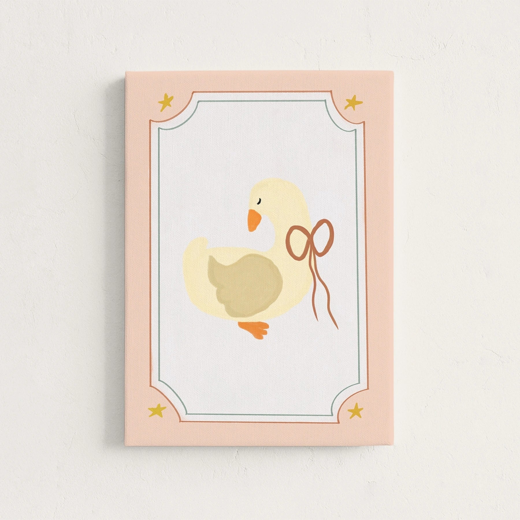 Cute Goose Canvas Wall Art