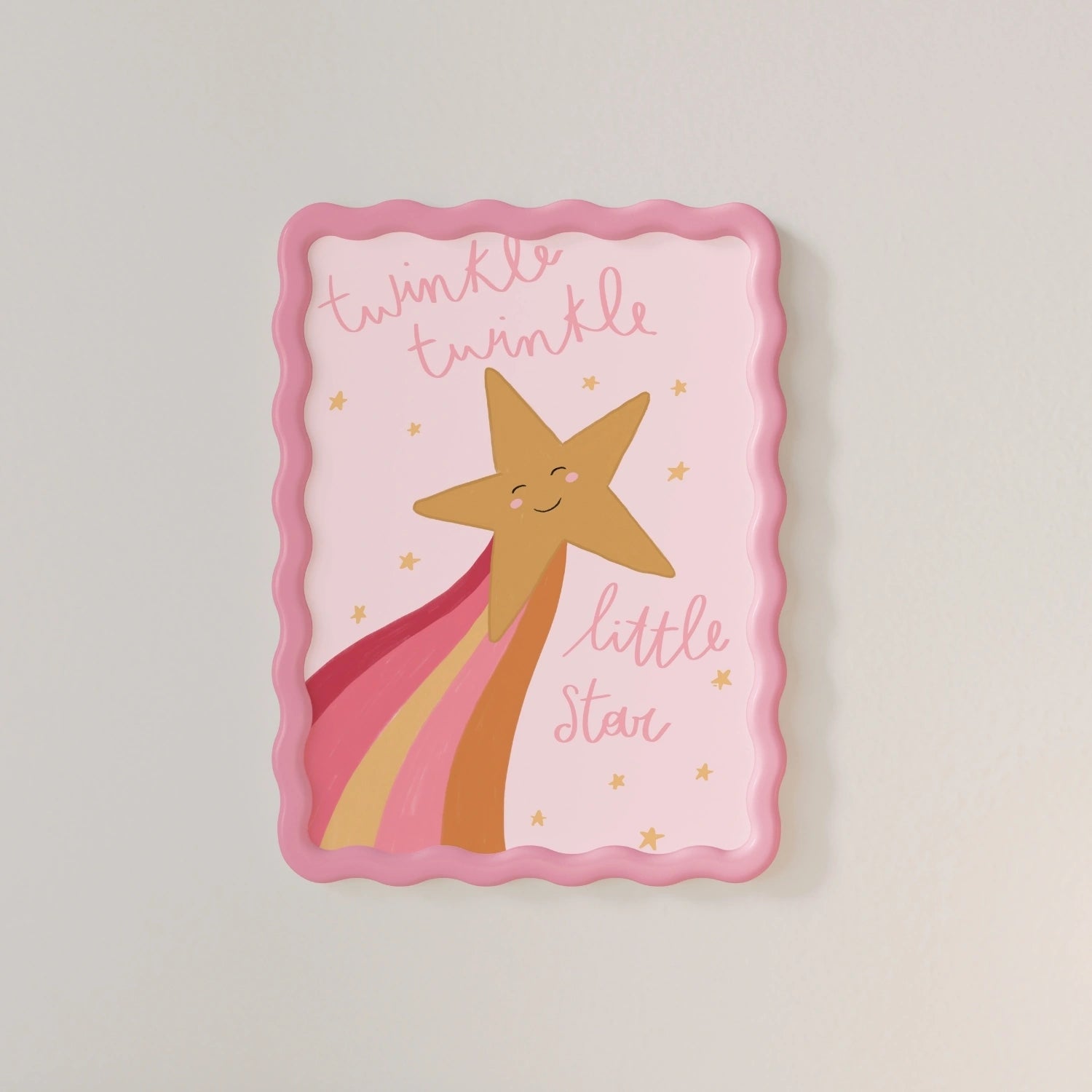 Pink Bedtime Nursery Decor, Girls Room Decor