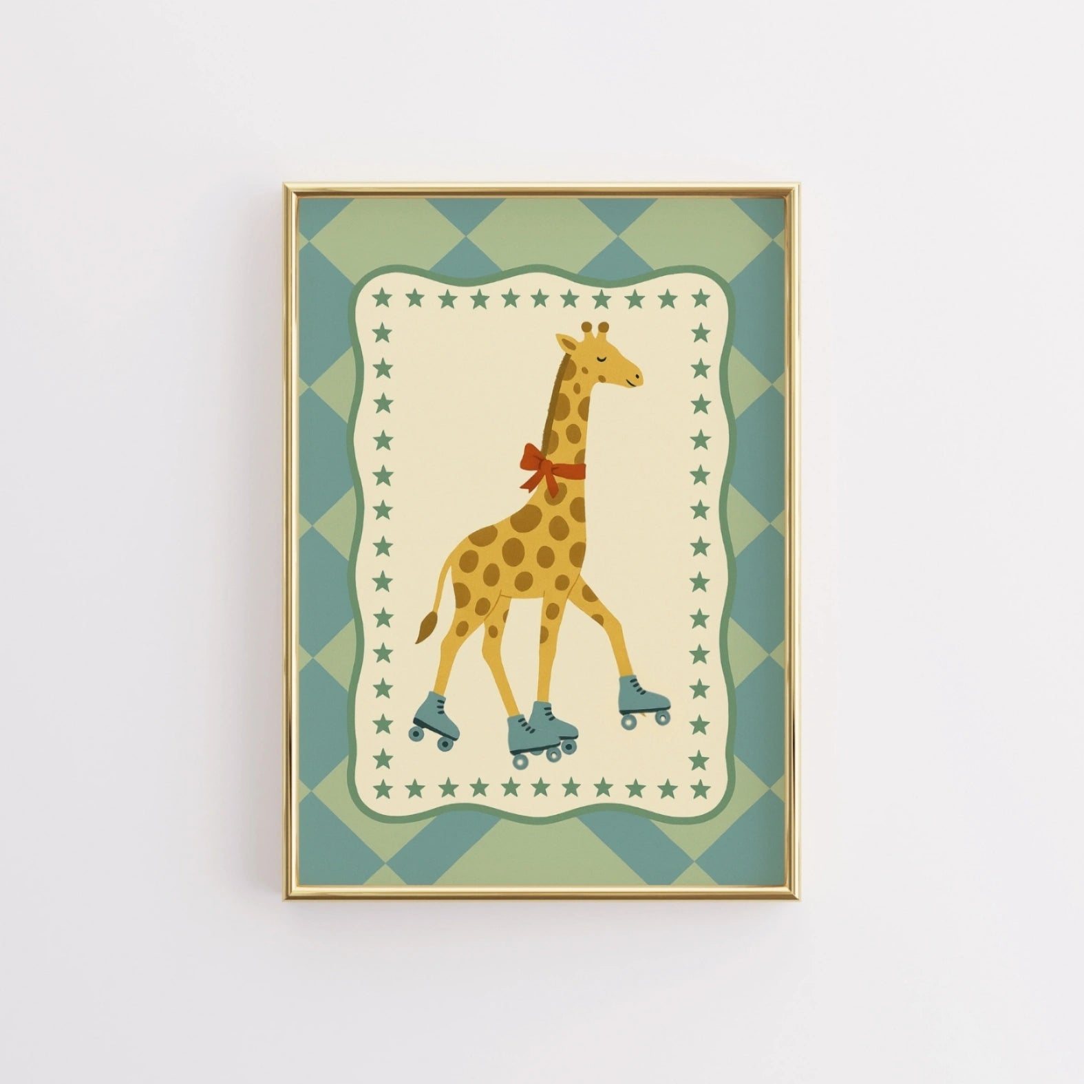 Roller Skating Giraffe