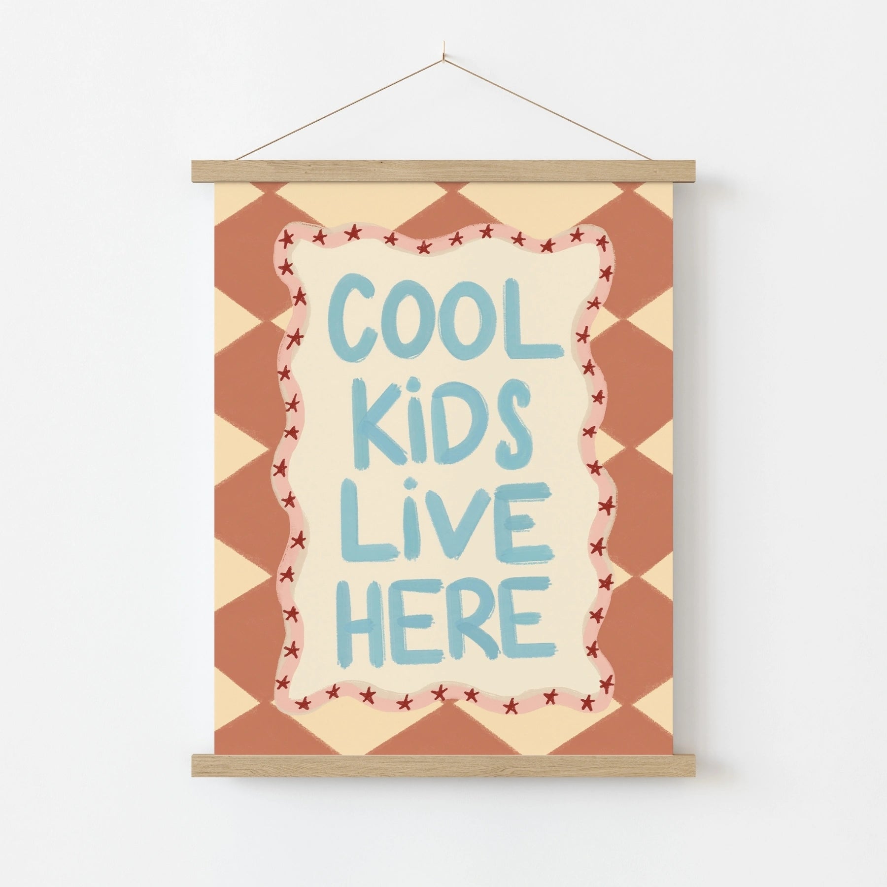 Colorful Nursery Typography Poster, Colorful Kids Decor