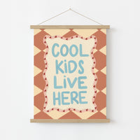 Colorful Nursery Typography Poster, Colorful Kids Decor