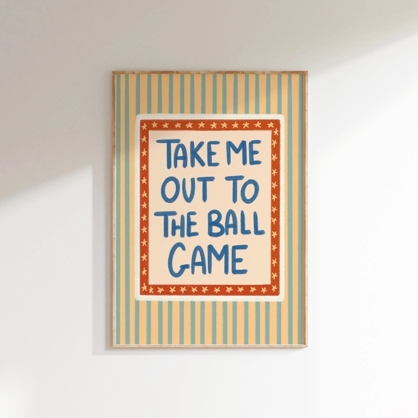 Take Me Out To The Ball Game, Kids Sports Wall Art