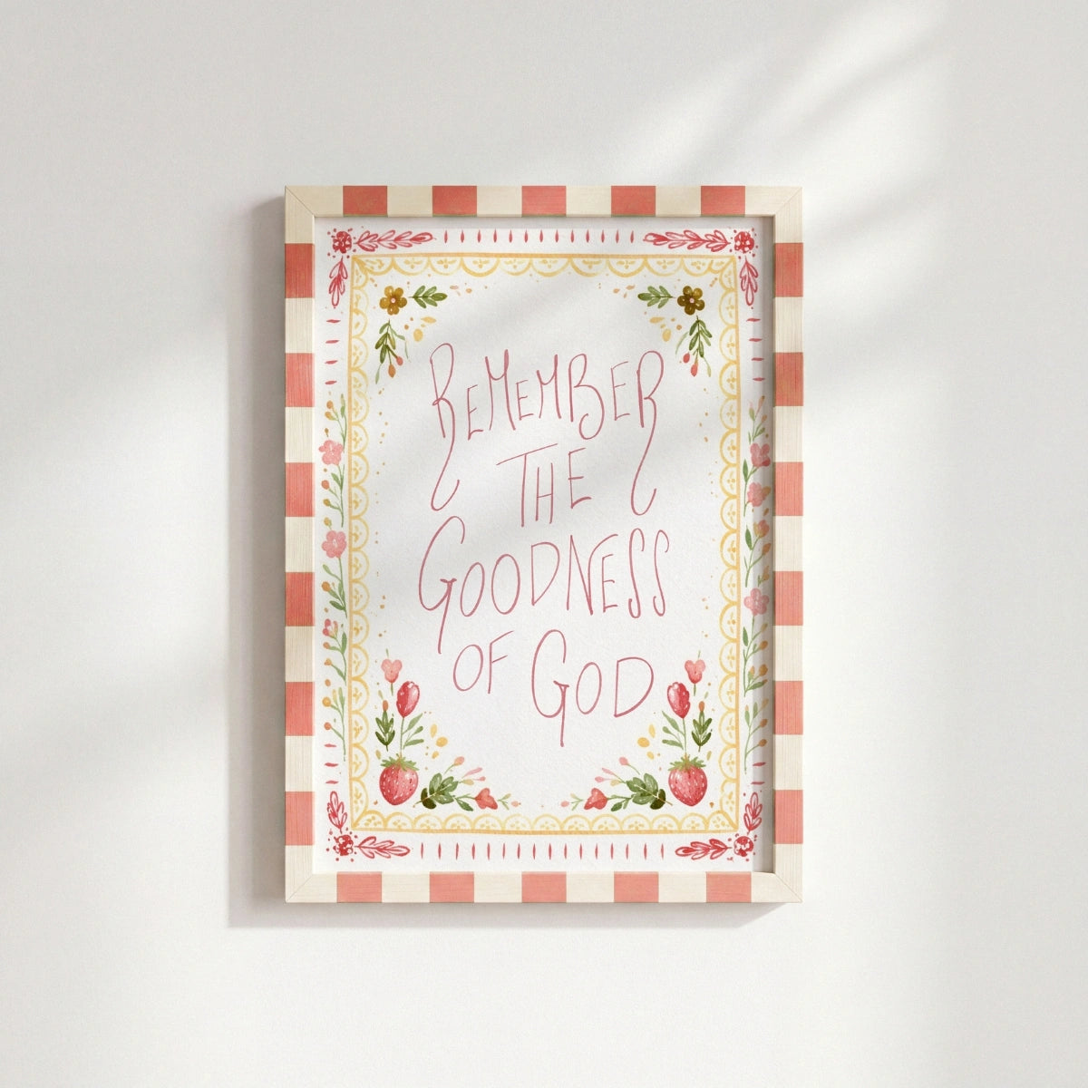 Remember the Goodness of God Wall Art, Christian Wall Decor