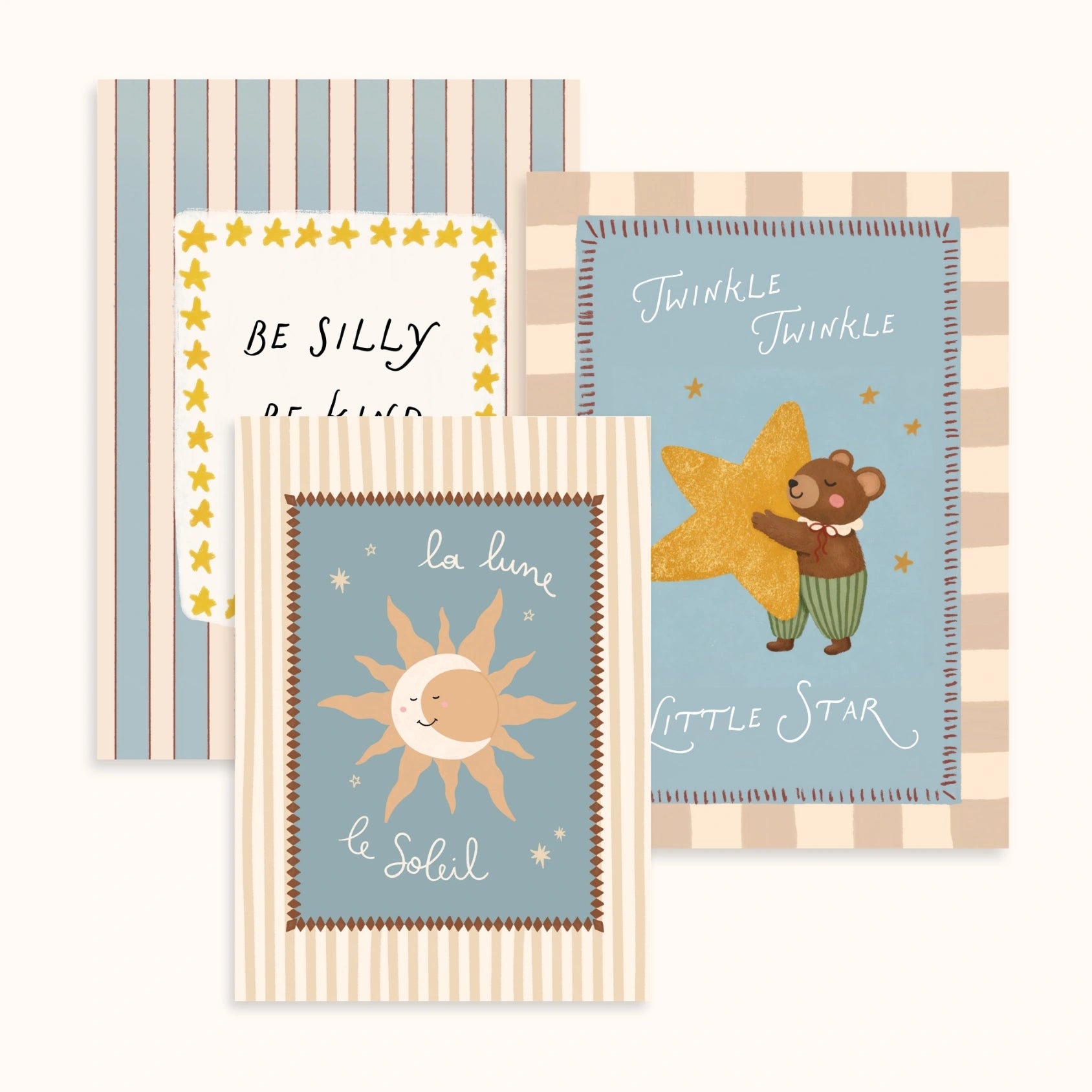 Whimsical Nursery Gallery Wall Set of 3