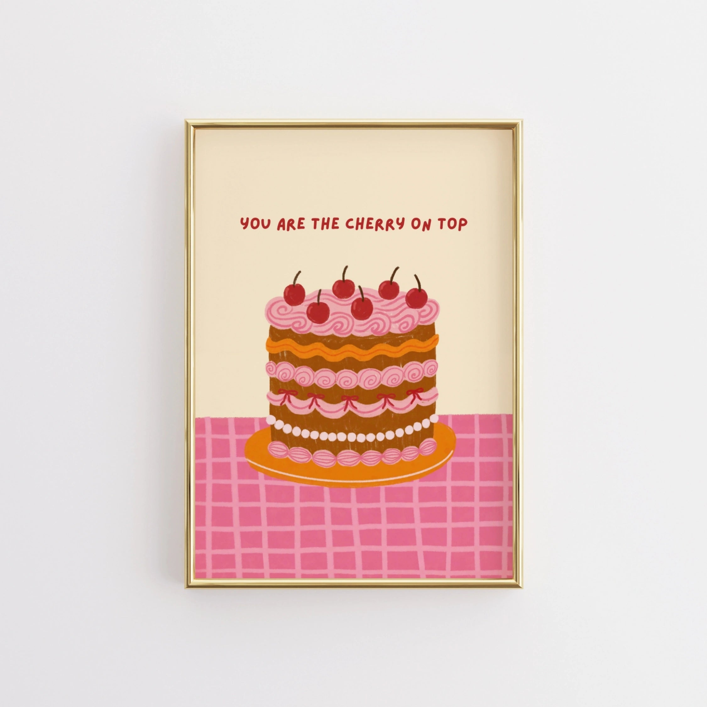 Joli gâteau de la Saint-Valentin imprimé