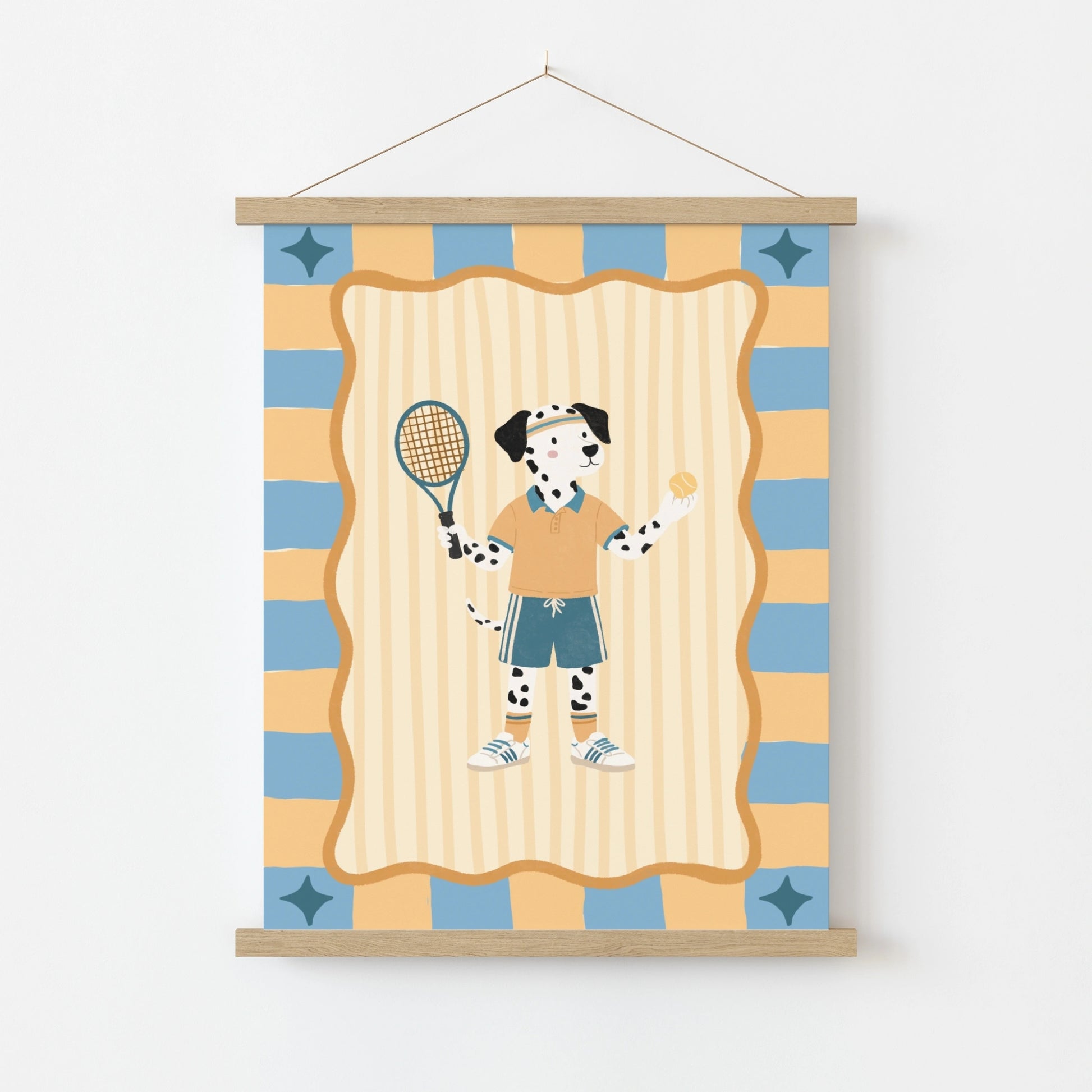 Cute Tennis Dog Poster