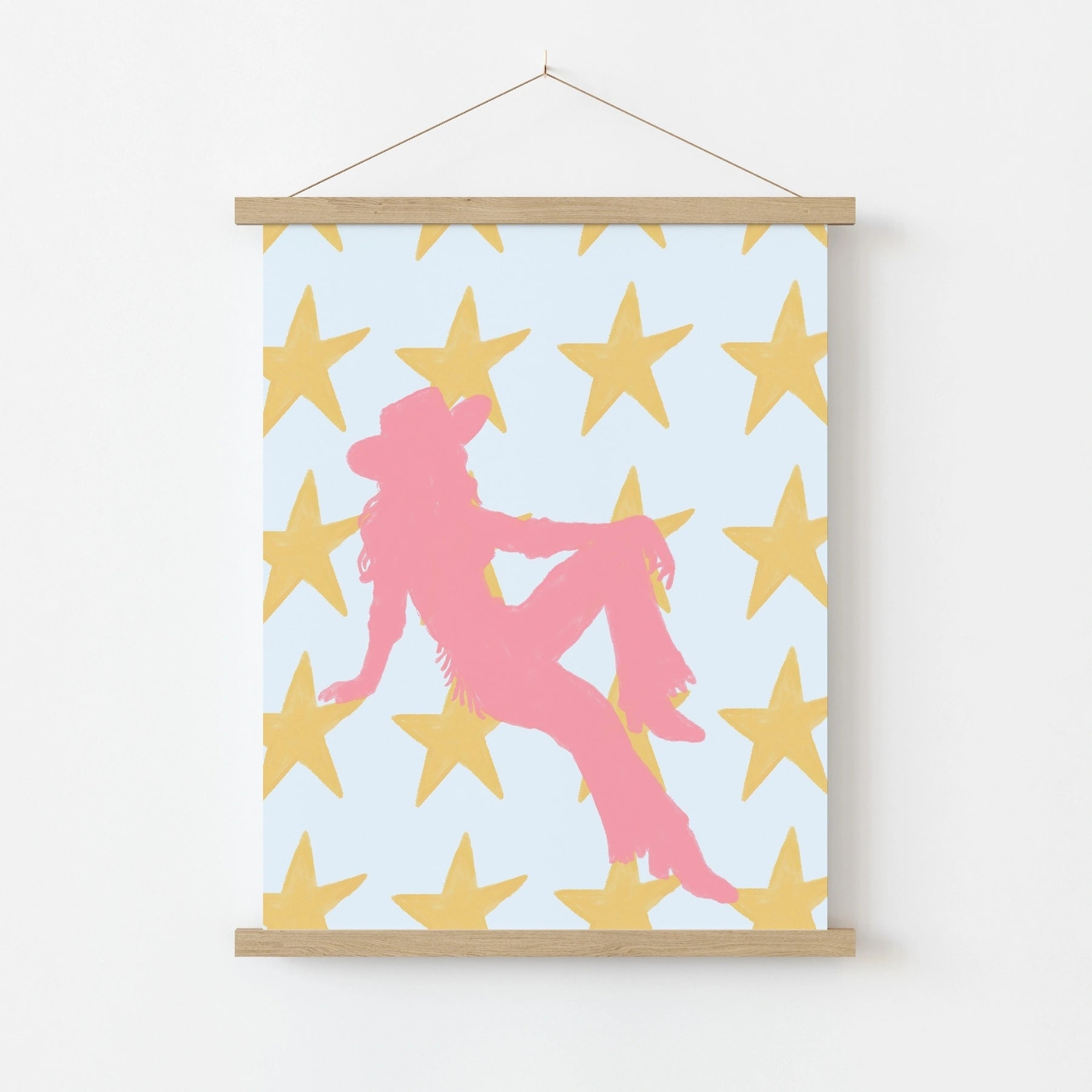 Trendy Cowgirl Poster