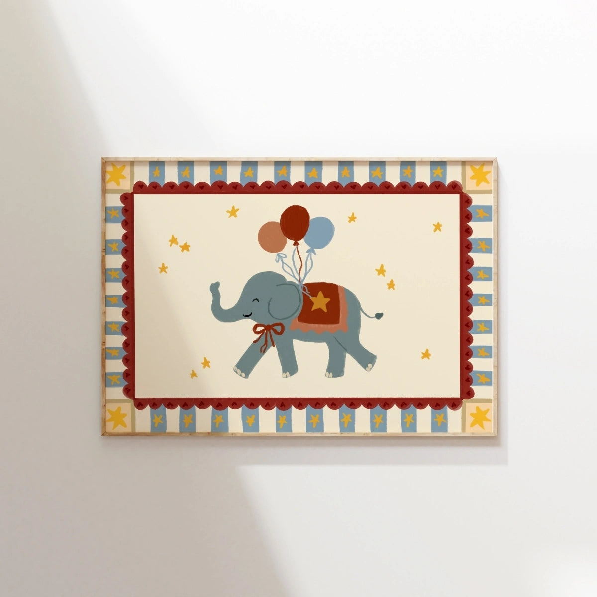 Affiche nursery sur le thème du cirque