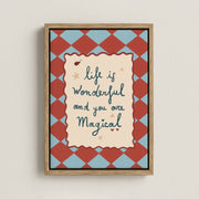 Life Is Wonderful – Nursery & Kids Canvas Wall Art
