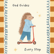 Woodland Animal on a Scooter - Nursery & Kids Wall Art