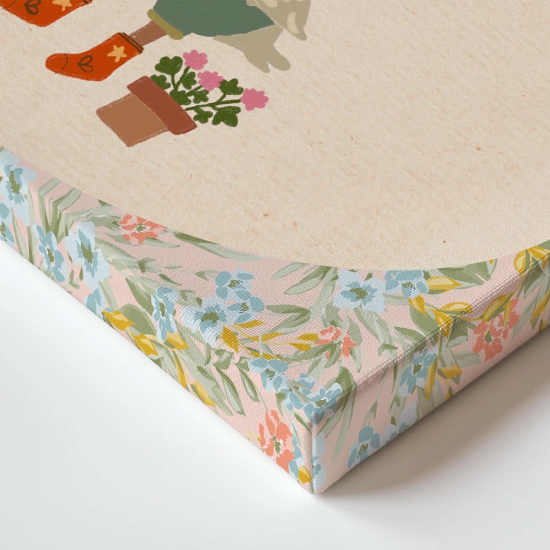 Gardening Goose Vintage Nursery Canvas Print