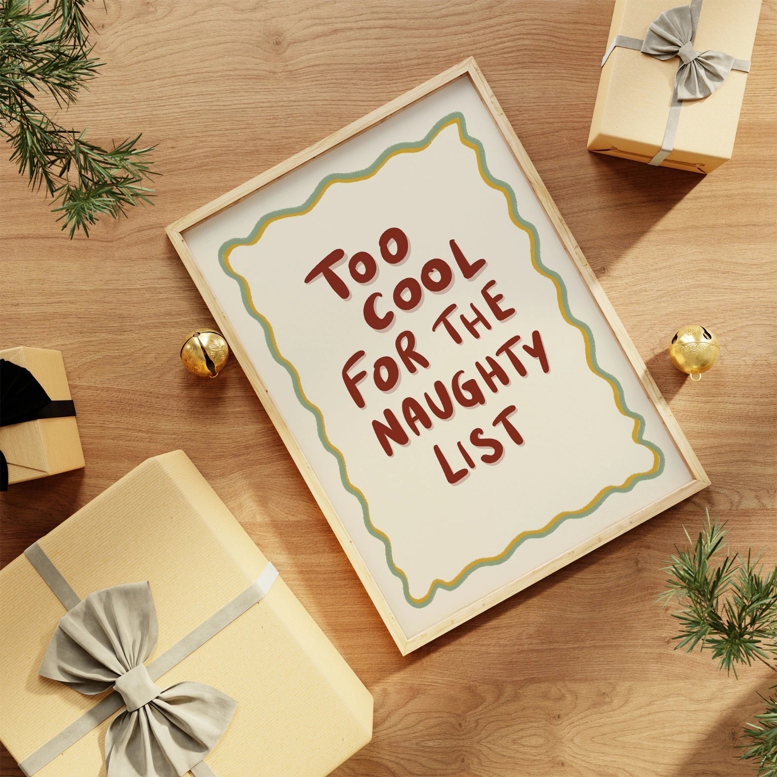 Too Cool for the Naughty List Print