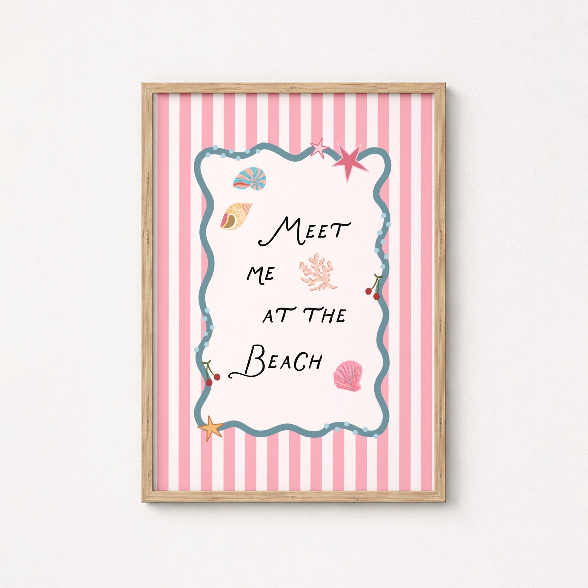 Surf Up Wall Art - Poster colorato con tavola da surf