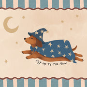 Wizard Dachshund – Nursery & kids wall art