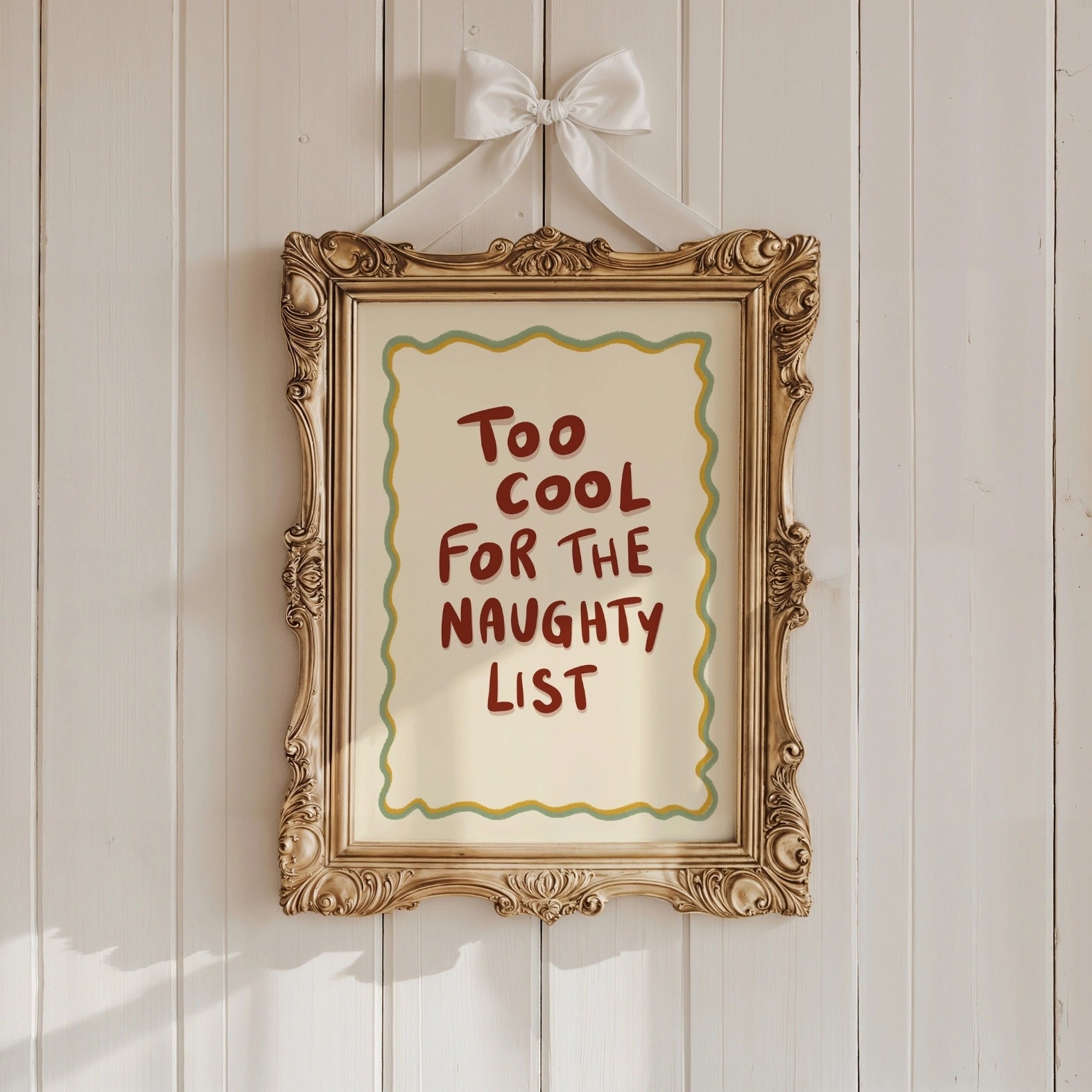 Too Cool for the Naughty List Print