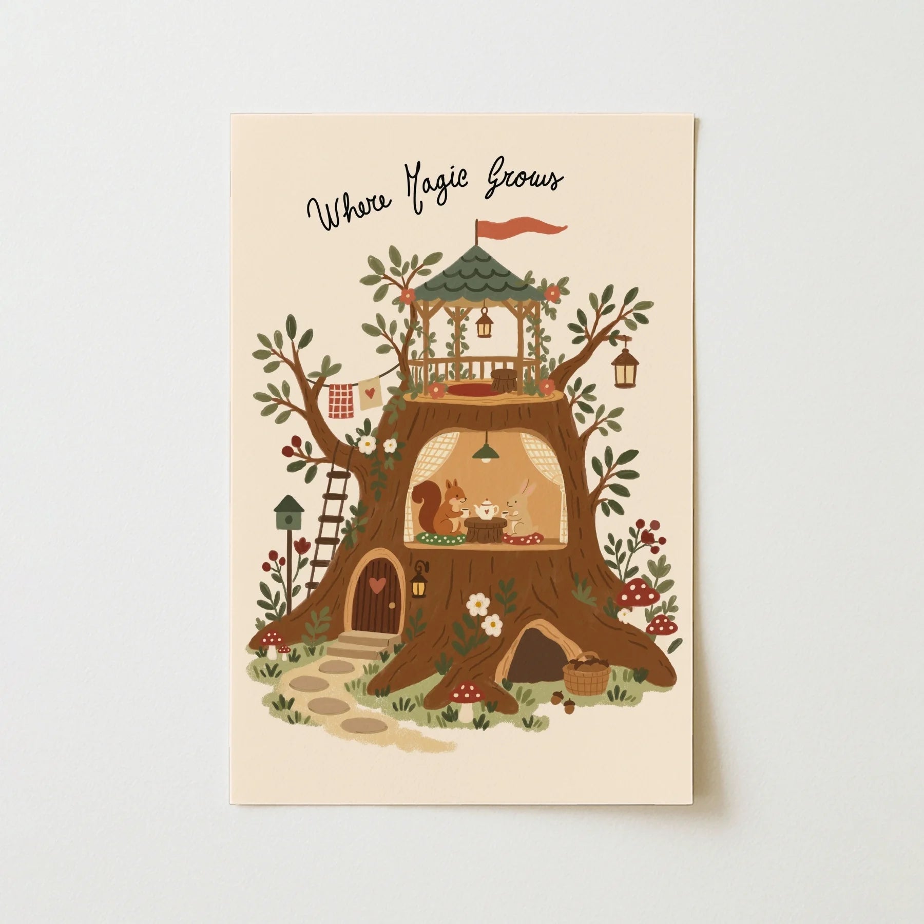 Where Magic Grows – Poster fürs Kinderzimmer
