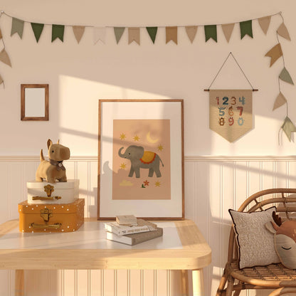 Elephant Nursery Print