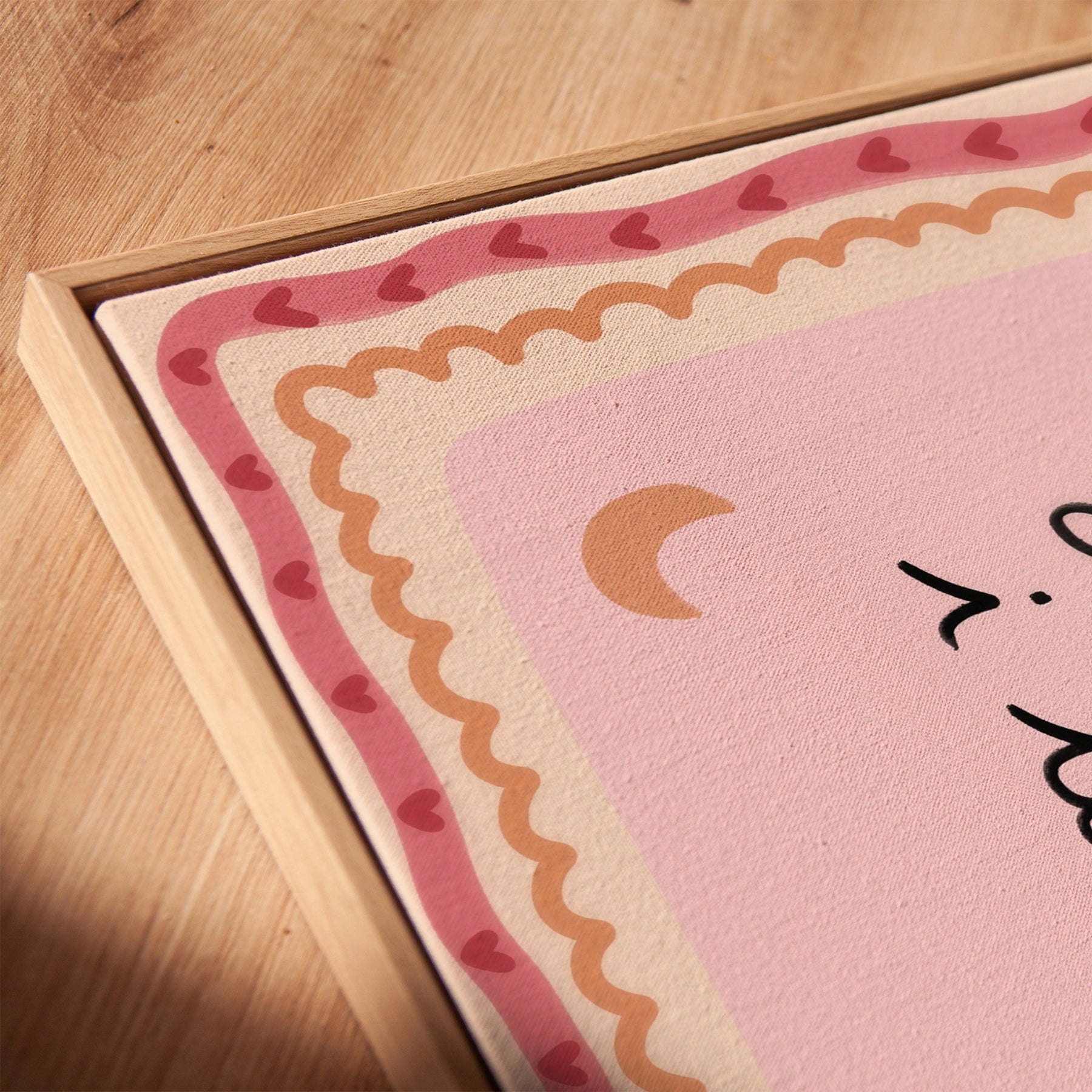 Toile murale douce pour chambre d'enfant