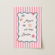Meet Me At The Beach – Coastal Wall Art