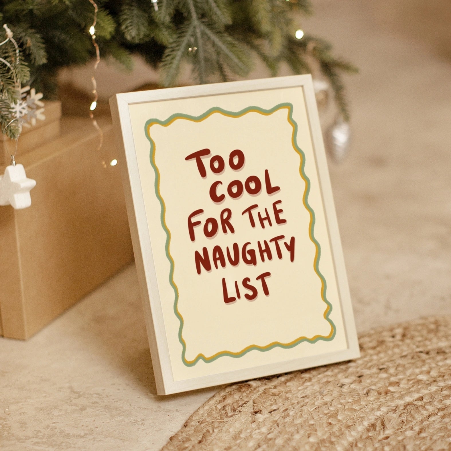 Too Cool for the Naughty List Print