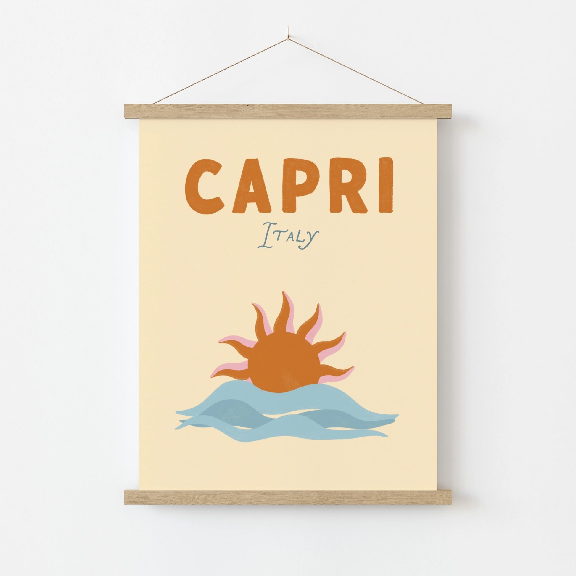 Surf Up Wall Art - Poster colorato con tavola da surf