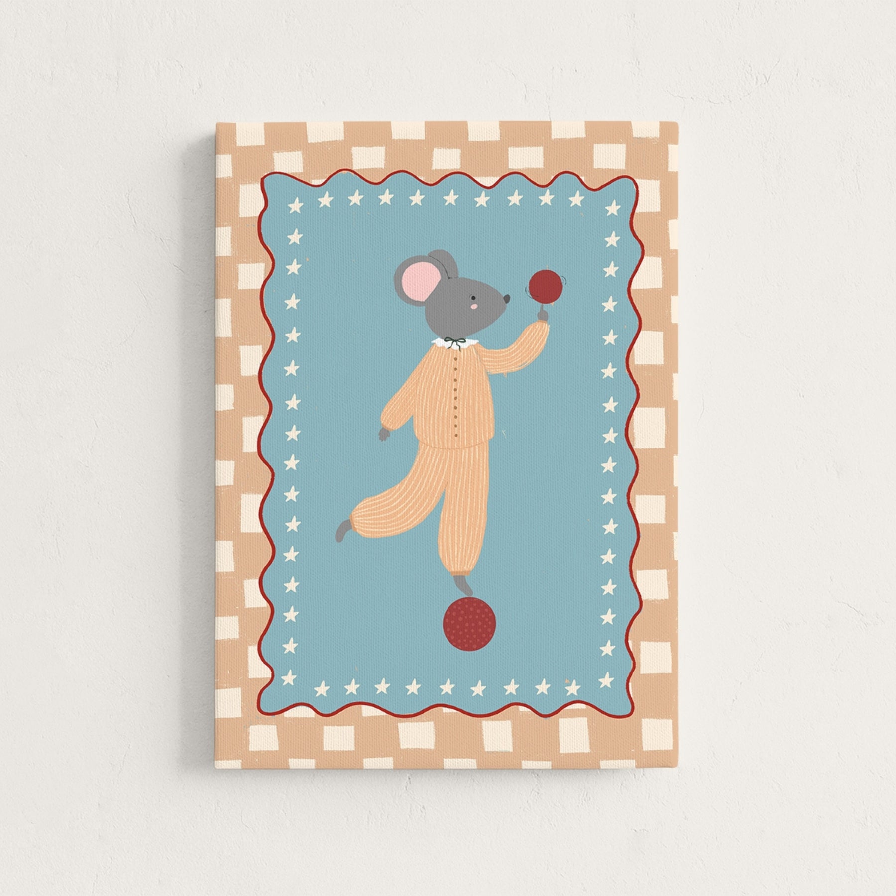 Circus Mouse Nursery Canvas Print