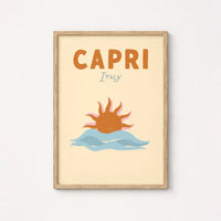 Surf Up Wall Art - Poster colorato con tavola da surf