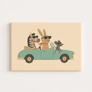 Cute Animal Illustration – Nursery & Kids Canvas Wall Art