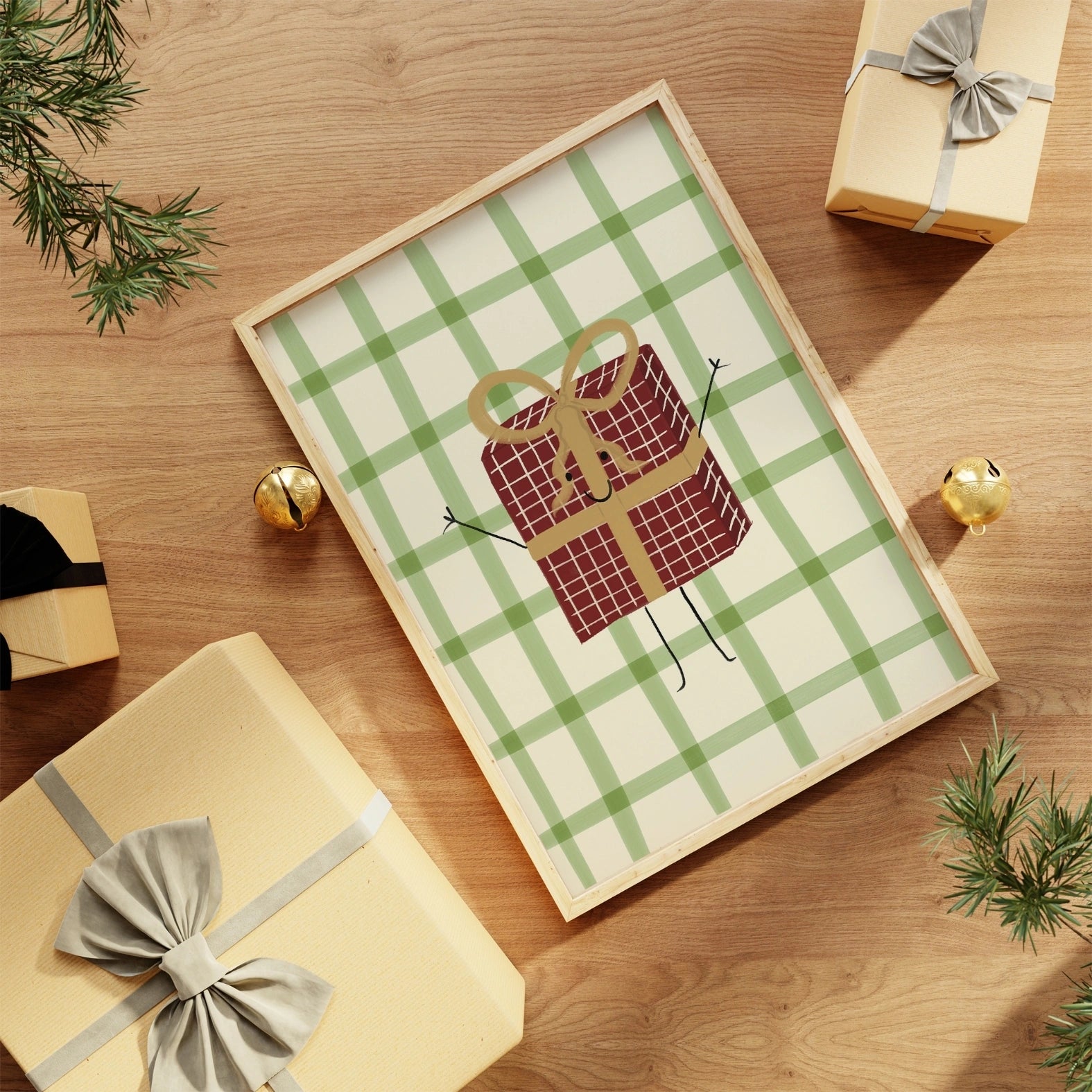 Christmas Gift Box Nursery Print