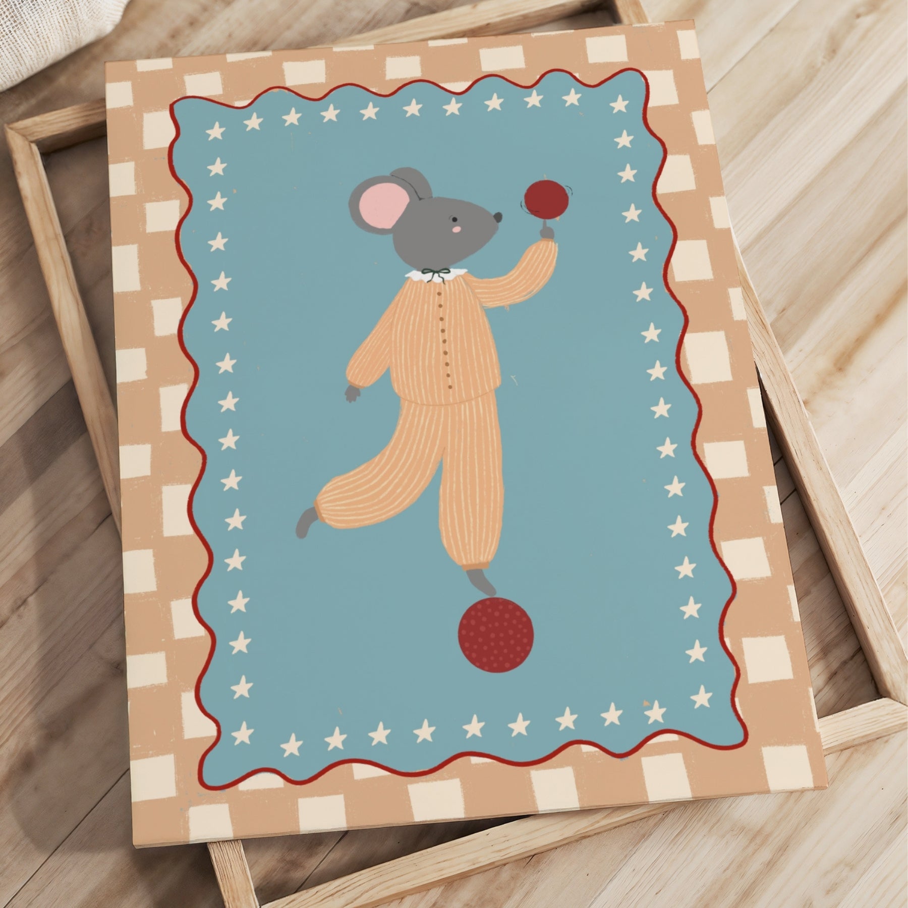 Circus Mouse Nursery Canvas Print