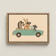 Cute Animal Illustration – Nursery & Kids Canvas Wall Art