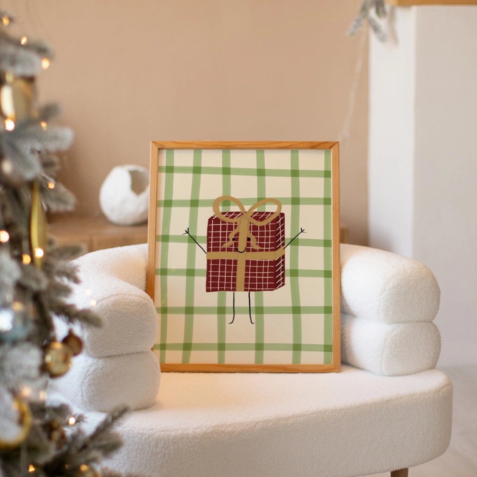 Christmas Gift Box Nursery Print