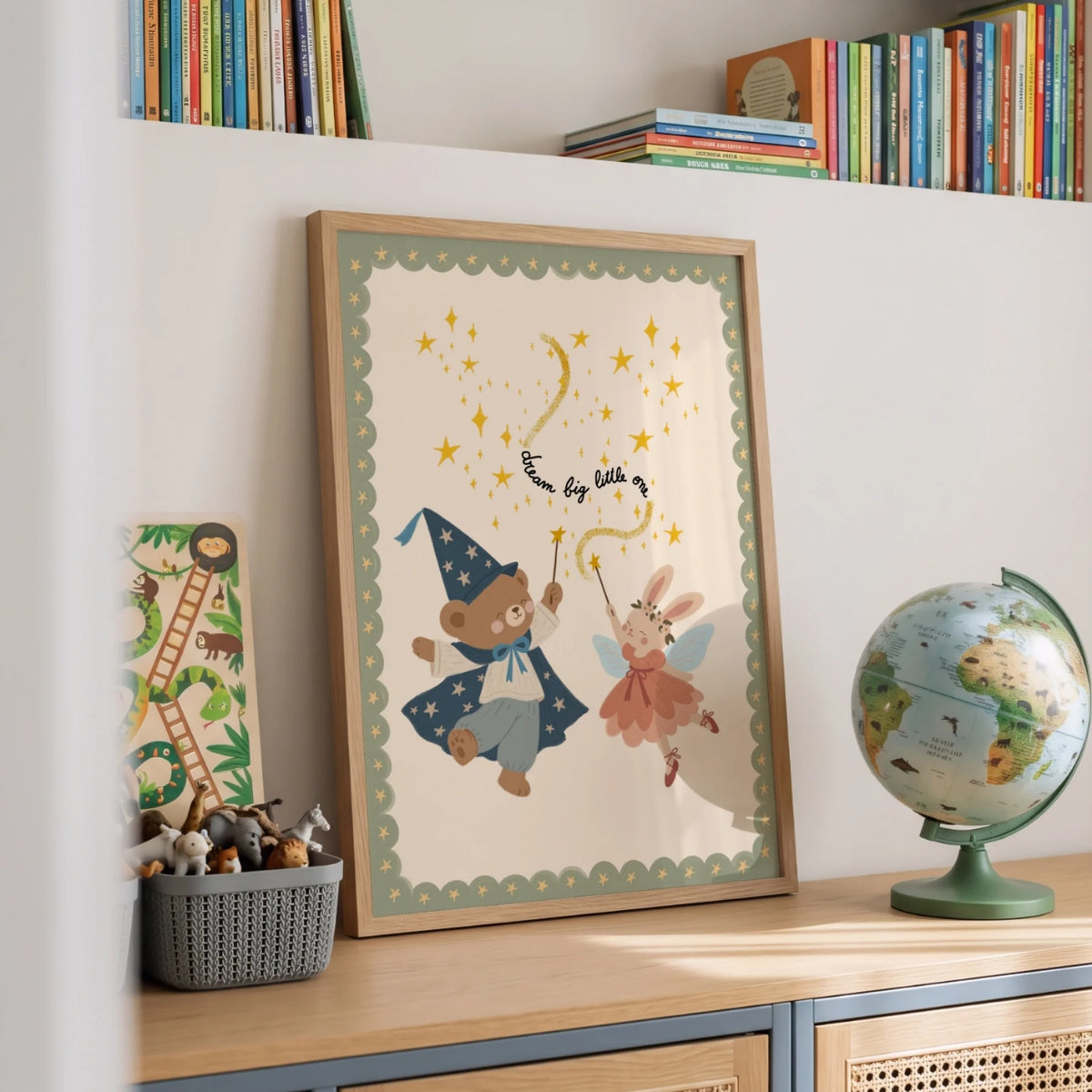 Little Wishes, Big Magic – Poster fürs Kinderzimmer