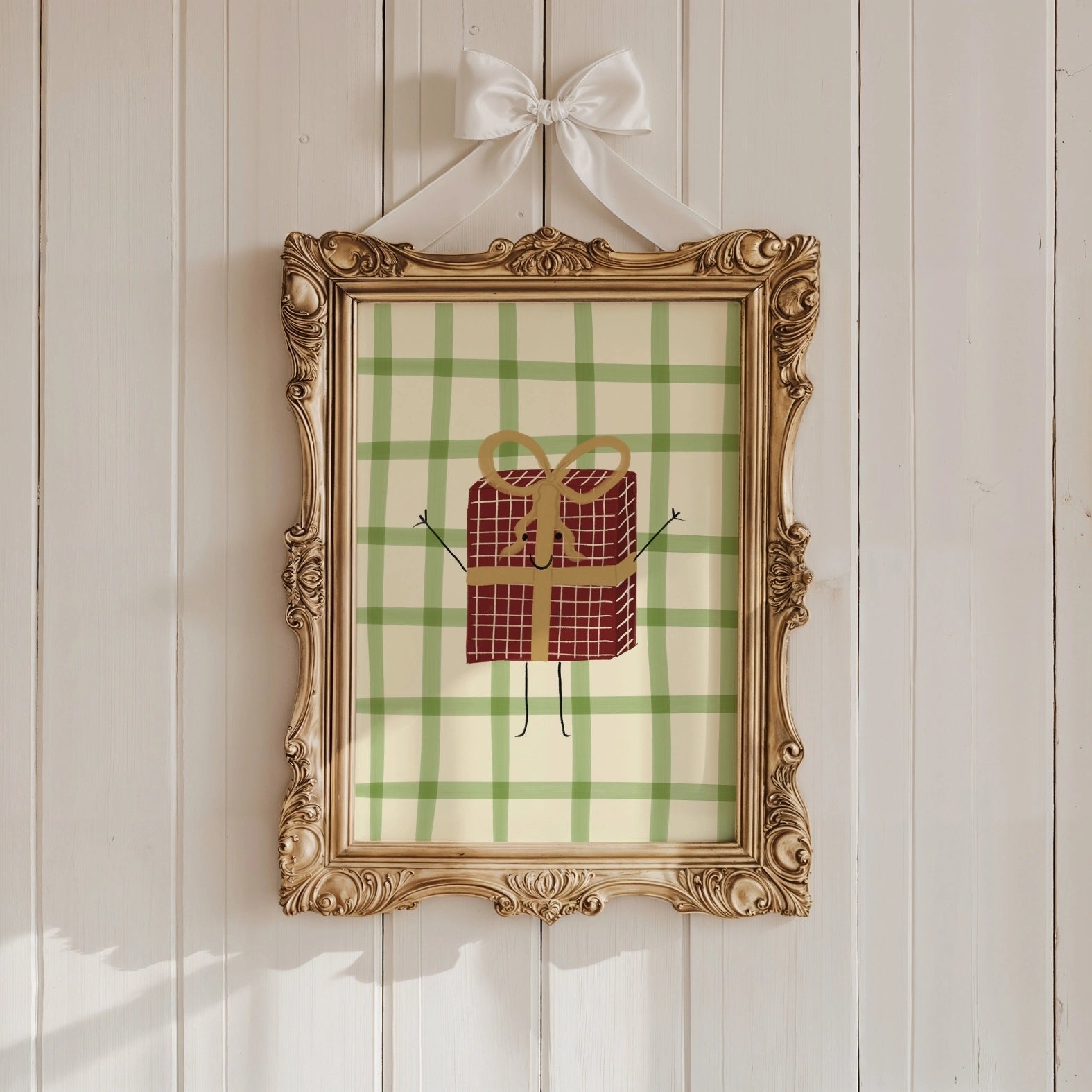 Christmas Gift Box Nursery Print