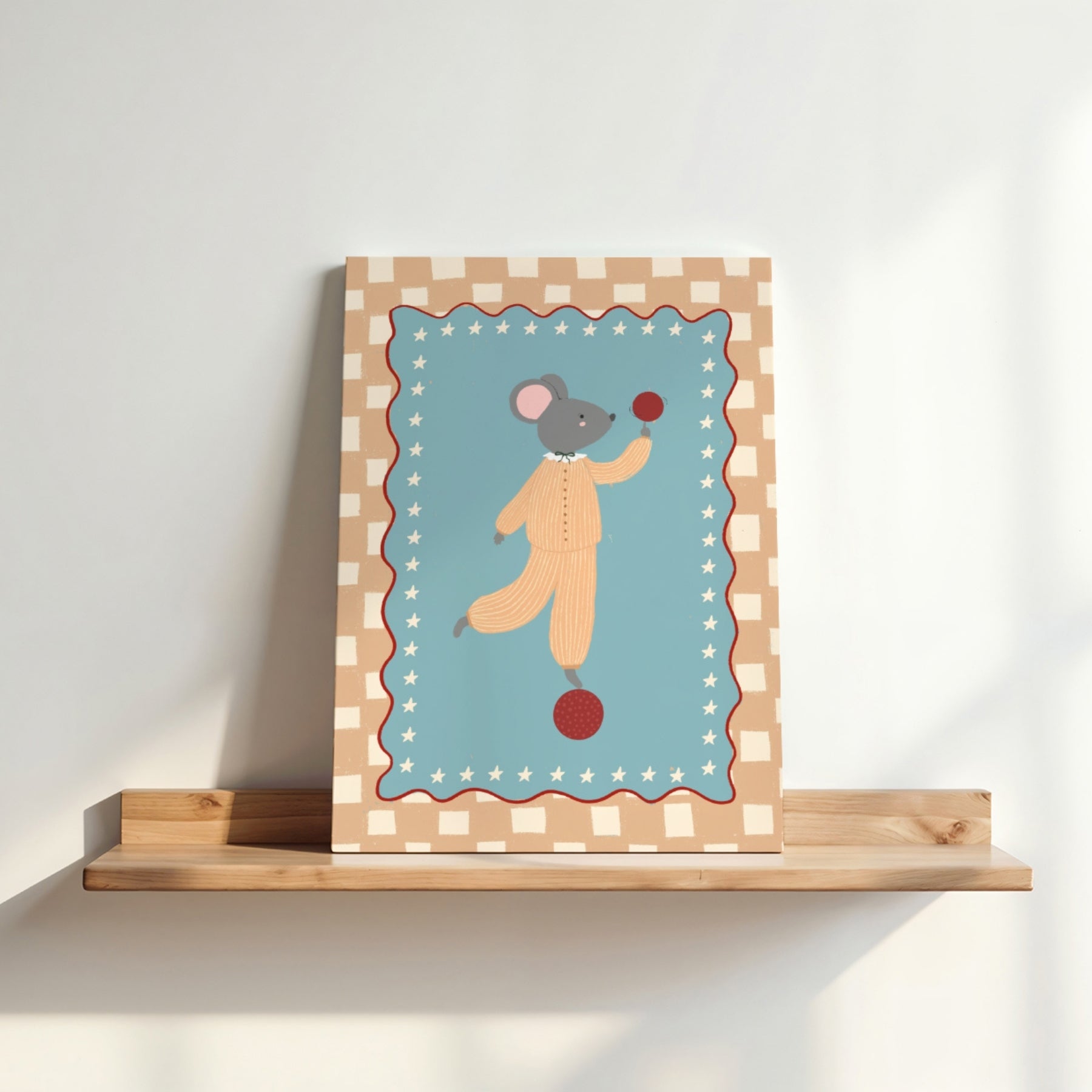 Circus Mouse Nursery Canvas Print