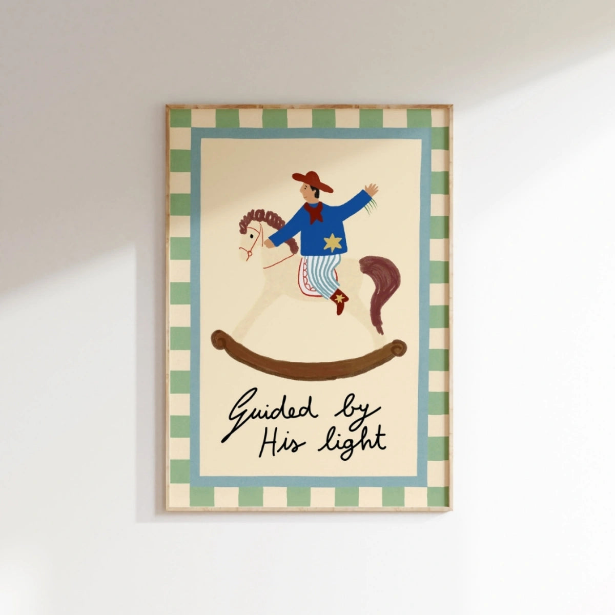 Rocking Horse Print, Christian Nursery Decor