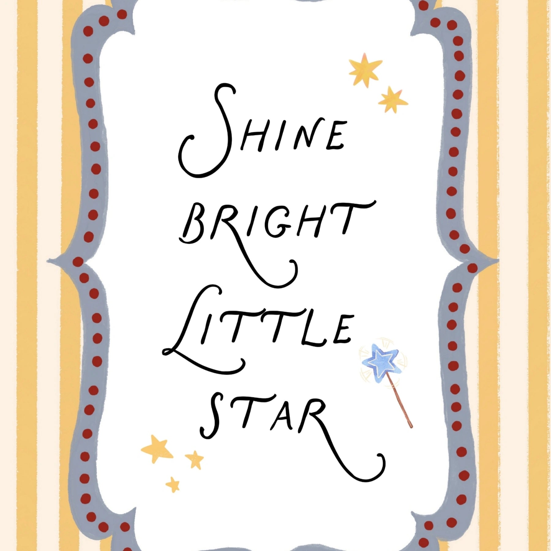 Poster Brilla forte Piccola stella