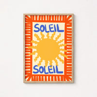 Soleil Wall Art Print - French Summer Sun Poster