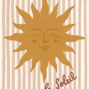 Le Soleil Beige Stripes - Nursery & Kids Wall Art