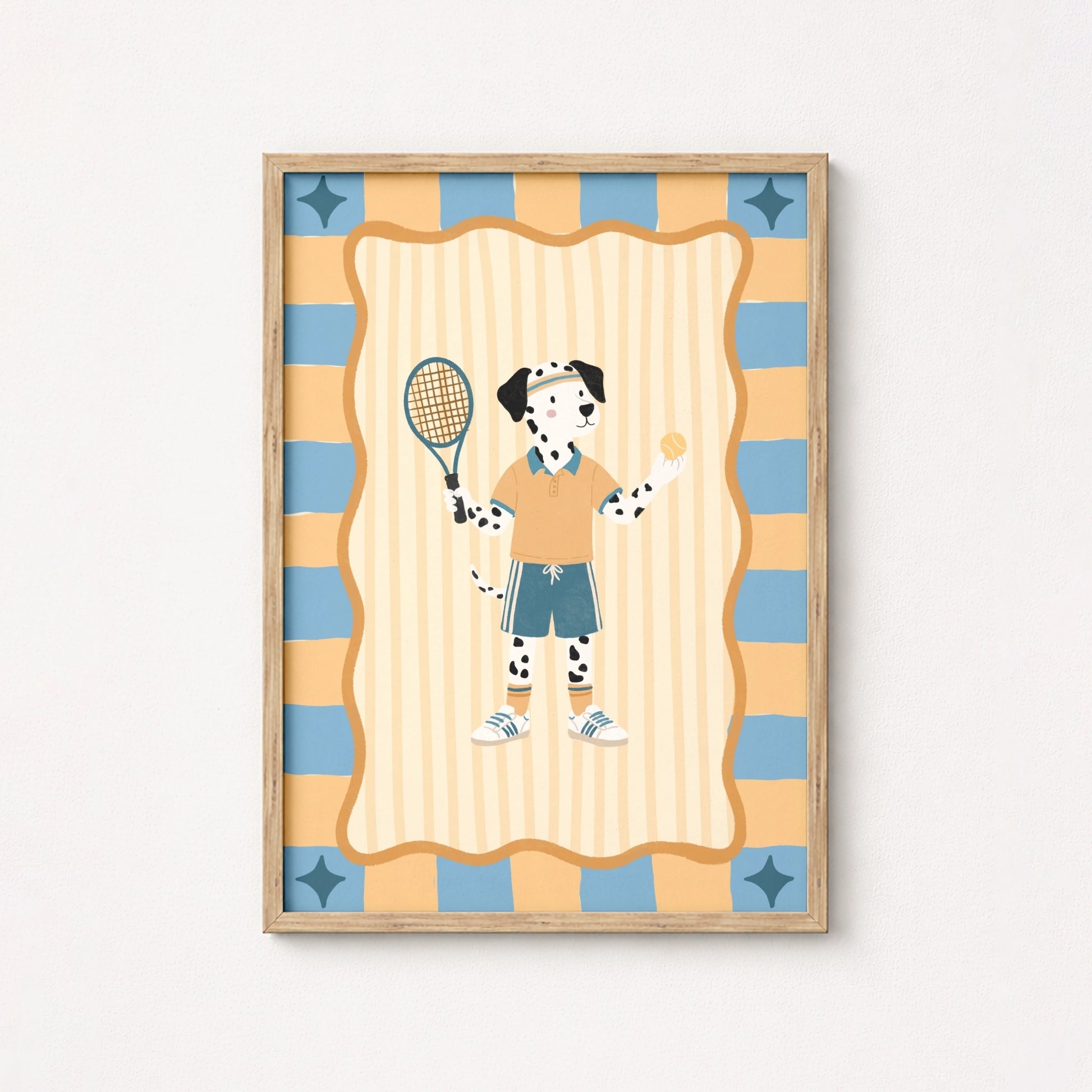 Cute Tennis Dog Poster