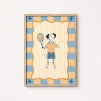 Cute Tennis Dog Poster