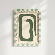 Playful Reptile Illustration – Nursery & kids wall art