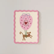 Monkey Balloon – Nursery & kids wall art