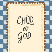 Child of God Blue Checkered - Nursery & Kids Wall Art